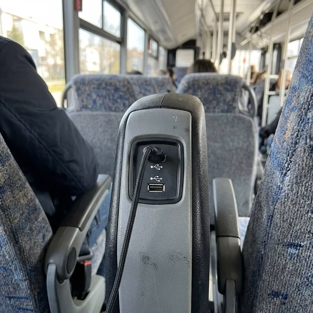 woodstock 35 passenger minibus usb charging