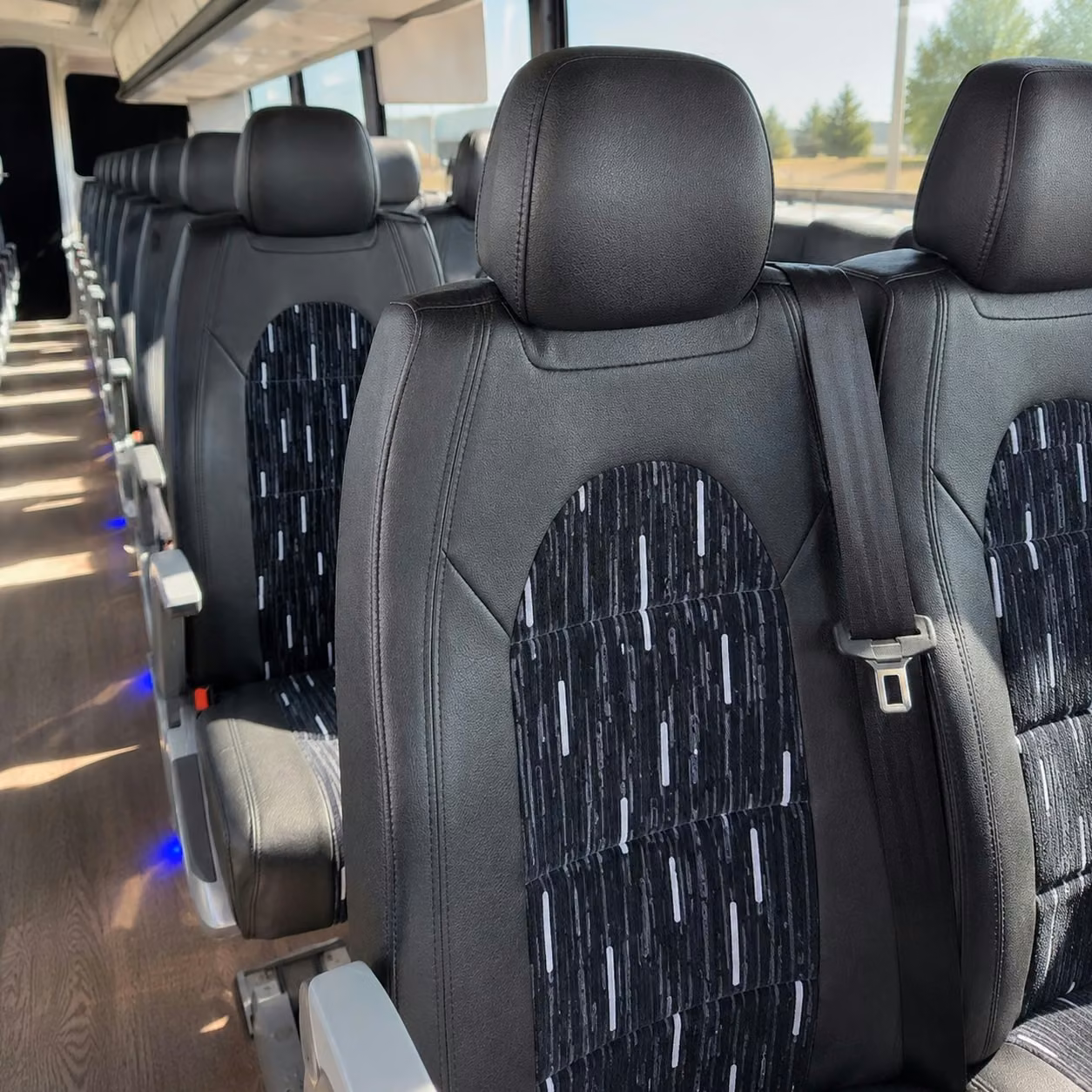 woodstock charter bus interior 1