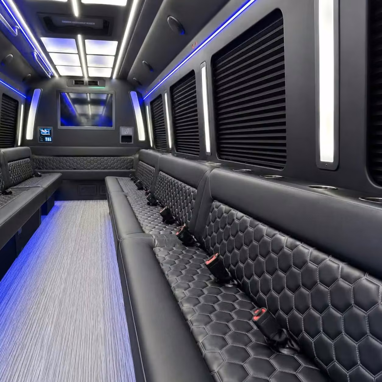 woodstock party bus party lighting
