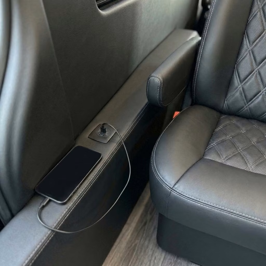 woodstock sprinter van rental with driver usb charging