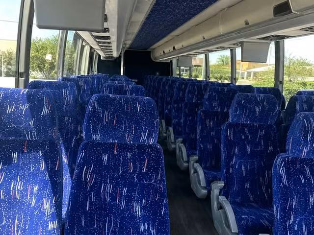 woodstock charter bus interior